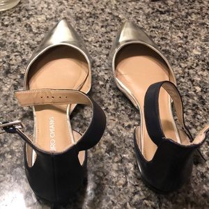 Arturo Chiang silver and navy shoes